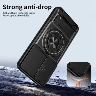 เหมาะสําหรับ Samsung Galaxy A57 A17 A06 A26 A55 A56 5G เคสโทรศัพท์แม่เหล็กที่แข็งแกร่งพร้อมเชือกเส้นเล็ก 360° ที่วางขาตั้งแหวน รถ เมานต์ กล้องป้องกันกันกระแทกฝาครอบป้องกัน