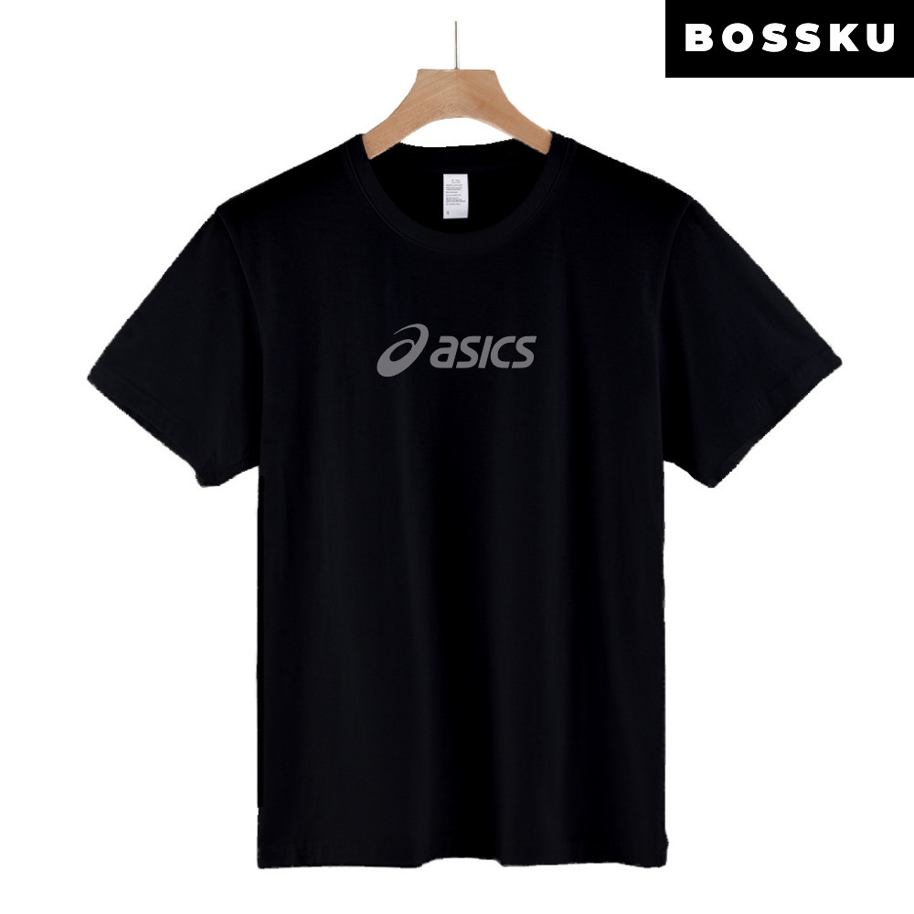 เสื้อยืด Asics Baju Premium Cotton XS-5XL Regular Fit ขนาดมาตรฐาน Lelaki Unisex M05