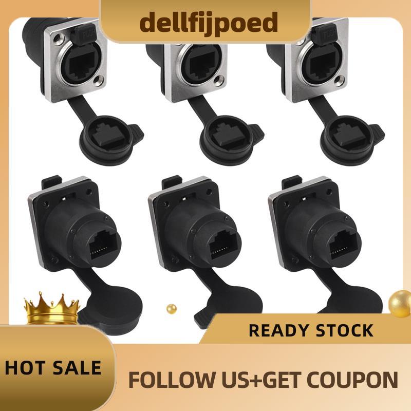 dellfijpoedWaterproof RJ45 Coupler หญิงกับหญิง Ethernet Connector RJ45 Ethernet Connector RJ45 Conne