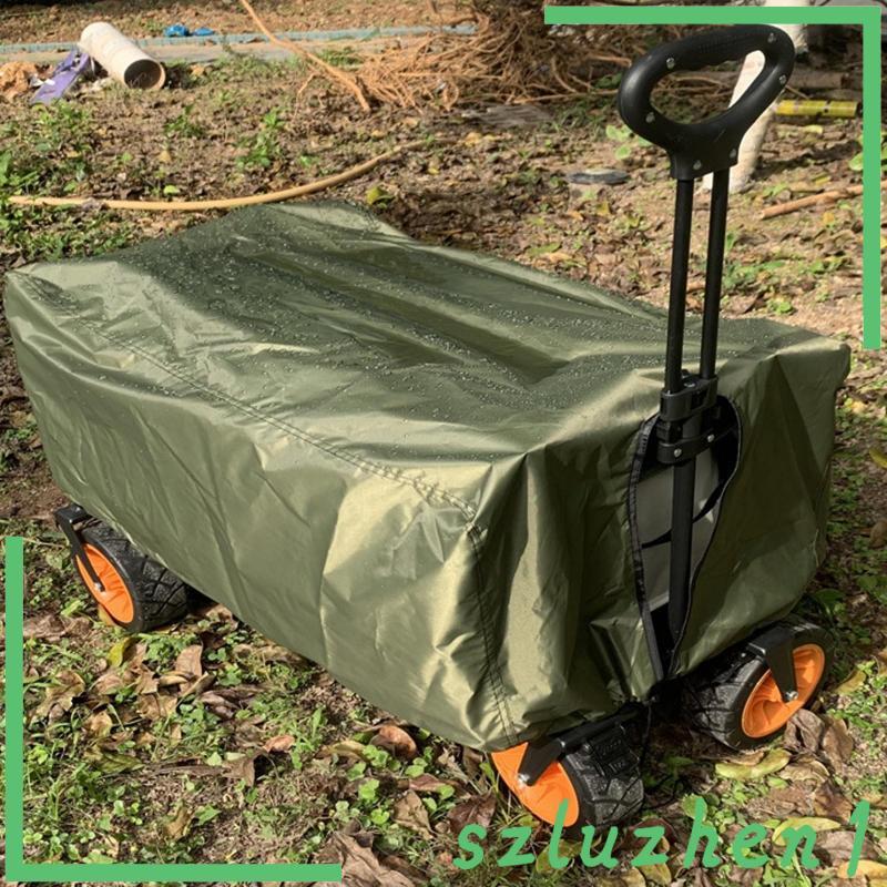 [Szluzhen1] Garden Wagon Cover Wagon Cart Cover for Beach Cart Utility Folding Wagon Green