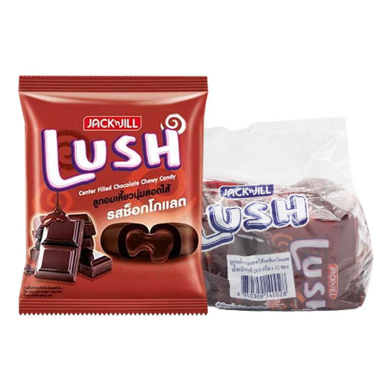 ลัช (LUSH) ลูกอมเคี้ยวหนึบสอดไส้ช็อกโกแลต 20.8 ก. x 12 ซอง