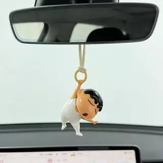Ballet Crayon Shin-Chan จี้รถ กระจกมองหลัง จี้รถ อุปกรณ์ตกแต่งภายในรถยนต์ที่สร้างสรรค์