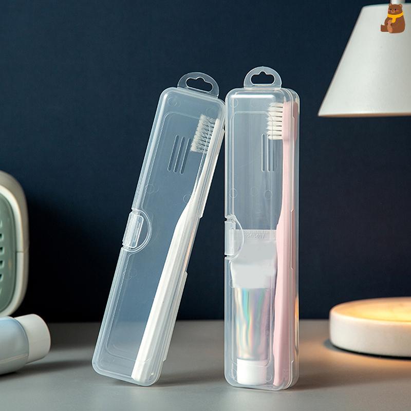 [TA] กล่องแปรงสีฟัน Transparent Organizer Case Travel ที่ใส่แปรงสีฟันแบบพกพากล่องพลาสติกใส่ยาสีฟัน TH