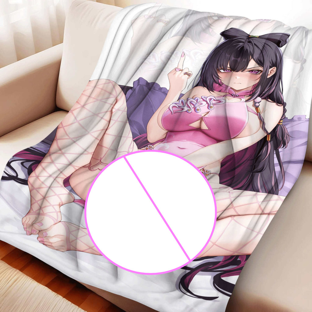 Azur Lane Lace beauty Flannel Warm อะนิเมะผ้าห่มตุ๊กตาเกาหลีนุ่มสําหรับฤดูกาลสํานักงานห้องนอนของขวัญ