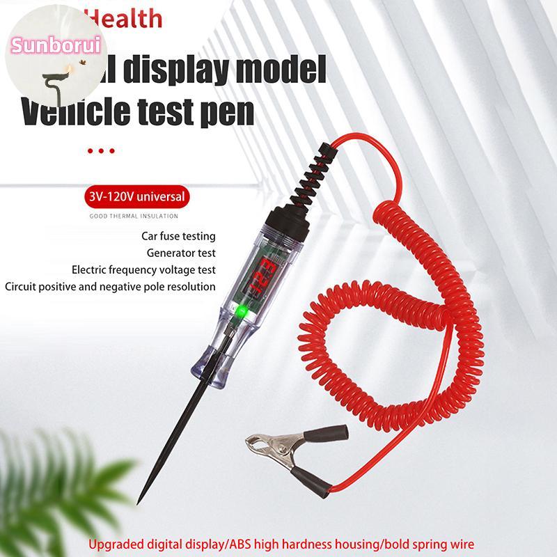 Sunborui Heavy Duty 5-120V Balit Digital LED Circuit Tester, Auto Test Light Digital LED Circuit Tes