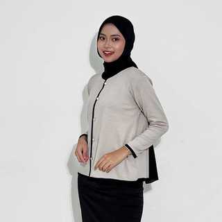 PASTELLY - Last Season's Faves - August Cardigan l Cardigan Knit Wanita Korean Lengan Panjang Basic Long Sleeve