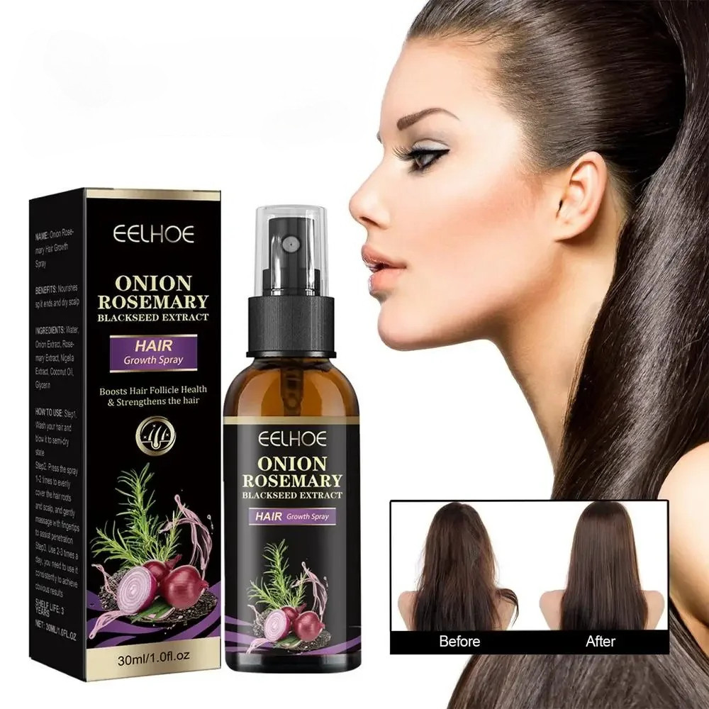 Hair Rapid Growth Essential Oil Onion Rosemary Hair Care Essential Oil Hair Regeneratation ผลิตภัณฑ์