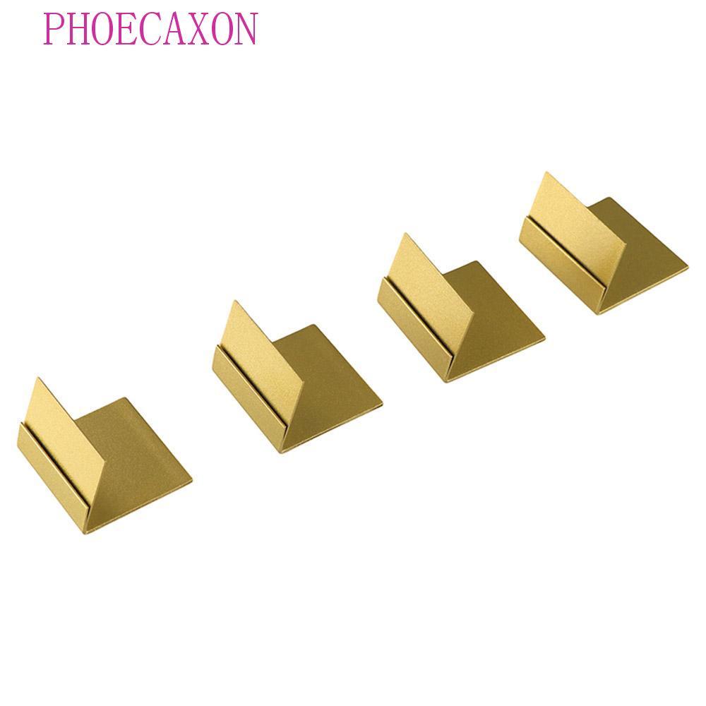 PHOECAXON Place Card Holder, Metal DIY Name Card Clip Stand, Display Stand Durable Gold Price Tags A