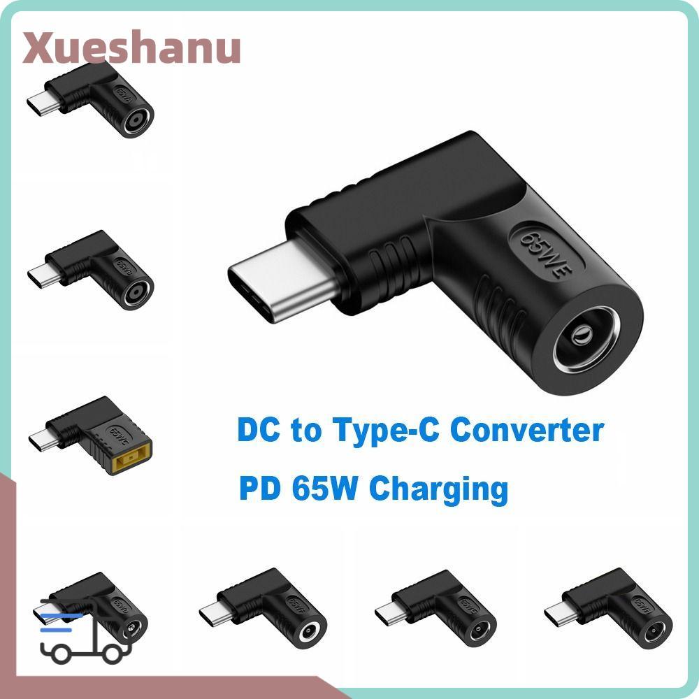 XUESEE DC to Type C Converter 5.5X2.5 7.4X0.9 4.5X0.6mm 5v 9v 12v USB C Connector PD 65W สําหรับ //