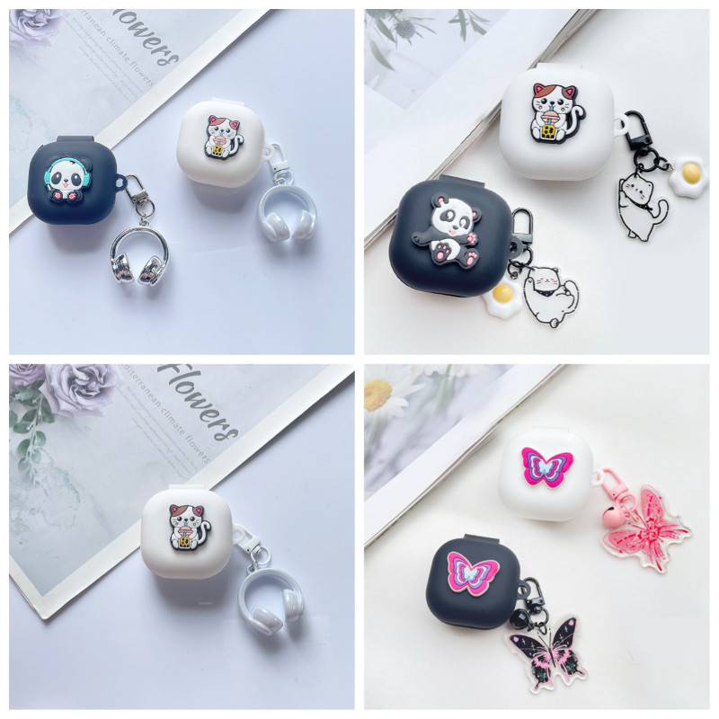 การ์ตูนน่ารักสําหรับ QCY MeloBuds N30 /HT05/AilyBuds E10 E20 G1 กรณีซิลิโคนหูฟังสําหรับ QCY MeloBuds
