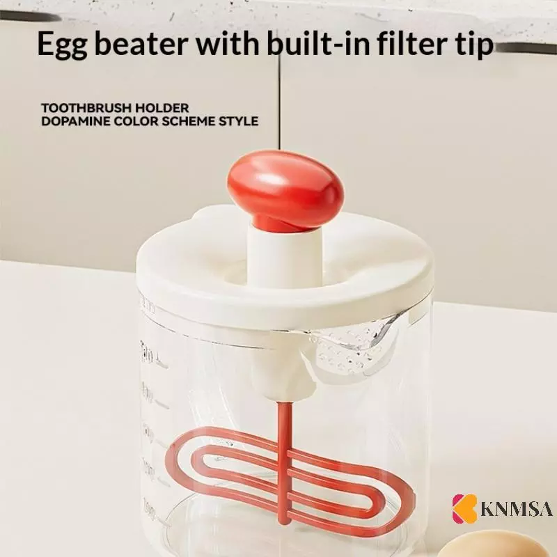 KNMSA Egg Churn Manual Press Cream Whipper thumbnail 5