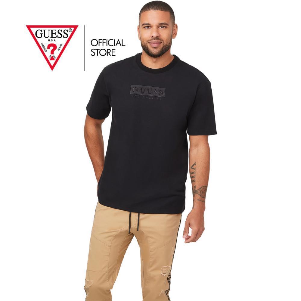 GUESS MEN เสื้อยืด รุ่น XBOI17RA9Q0 สีดำ