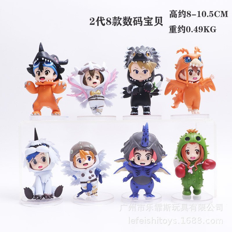 ตุ๊กตาเครื่องประดับตุ๊กตา Aberdeen Yalong Mecha Mechanical Digimon Angel Baby Office Model Figure 8 