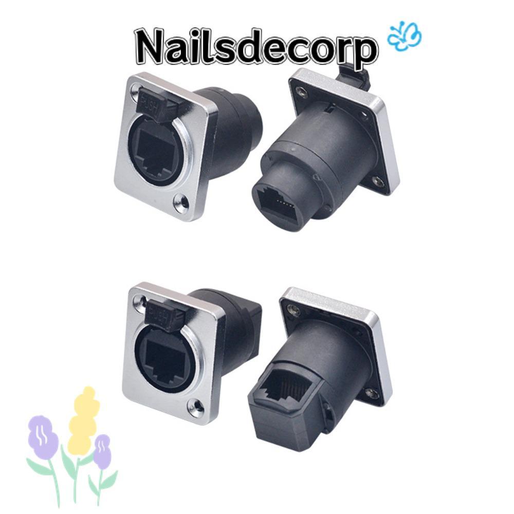 NAILS RJ45 Ethernet Connector, กันน้ําพร้อมฝาครอบยาง RJ45, Interface Socket Cable Holder คุณภาพสูง I