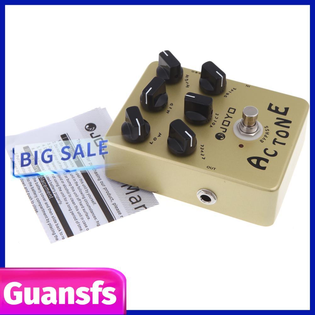 guansfs JOYO JF-13 AC Tone Vox Amp Simulator กีตาร์เหยียบ True Bypass