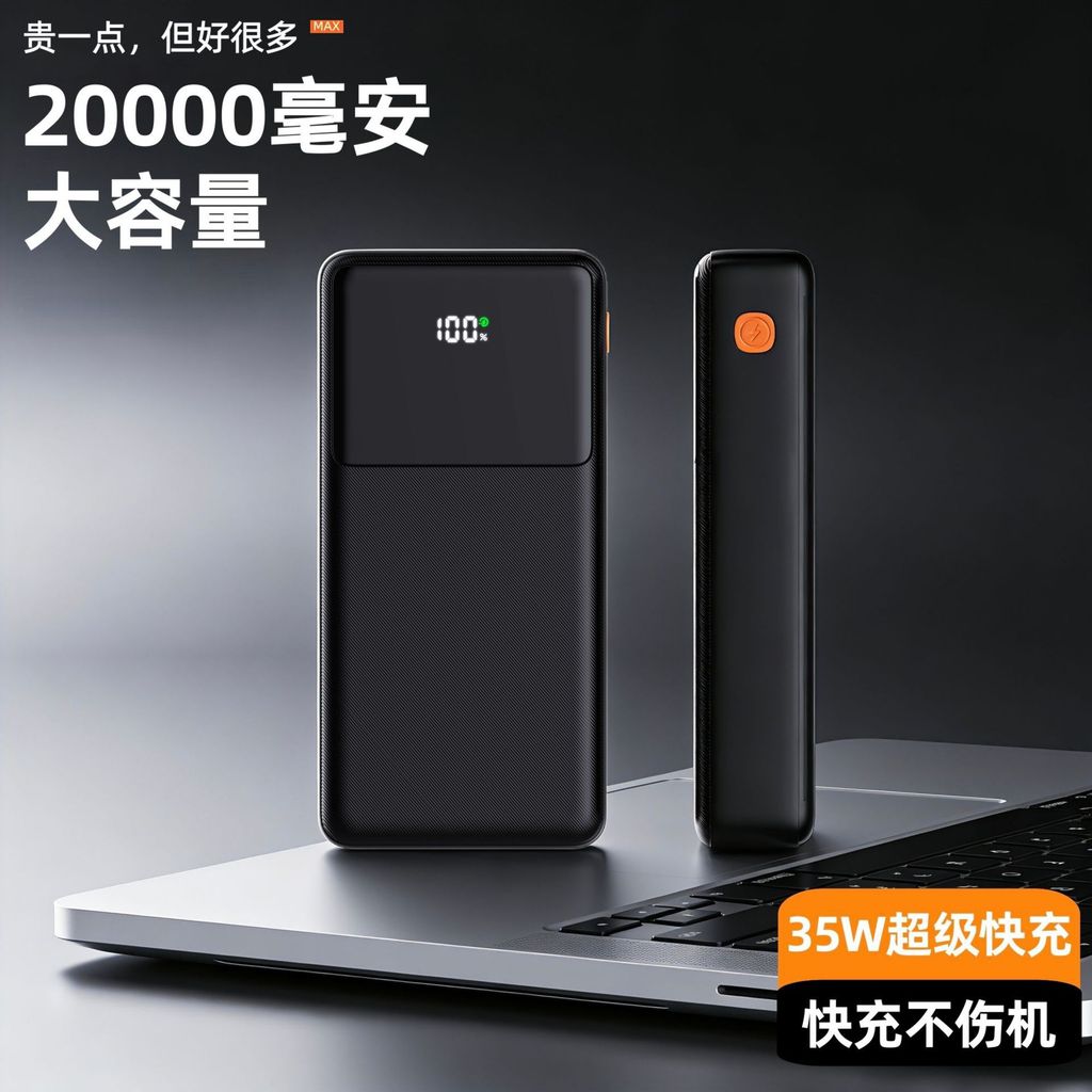 3Ctype c 12V Power Two-Way Fast Charge Power Bank 2,0000mAh 35W Digital Display Power Bank