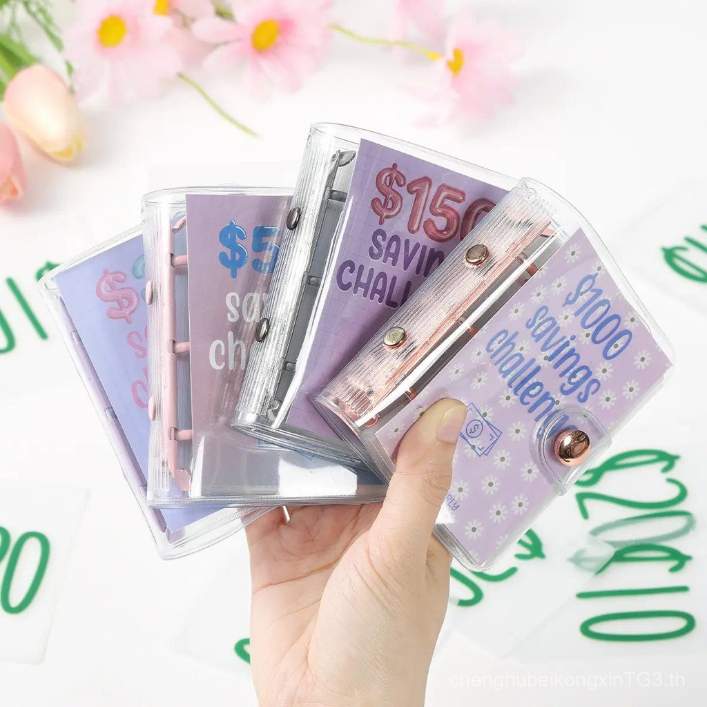 เงิน Saving Challenge Binder Budget Planner Saving Challenge Budget Book Binder $1000 ออมทรัพย์