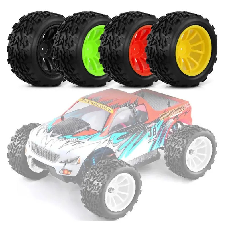 115*57 มม.5 สี 4 ชิ้น HSP 1:10 รถบรรทุกมอนสเตอร์ 88025 HSP 94111 94108 94188 RC ยางฟองน้ํายาง Tyre ล้อขอบ