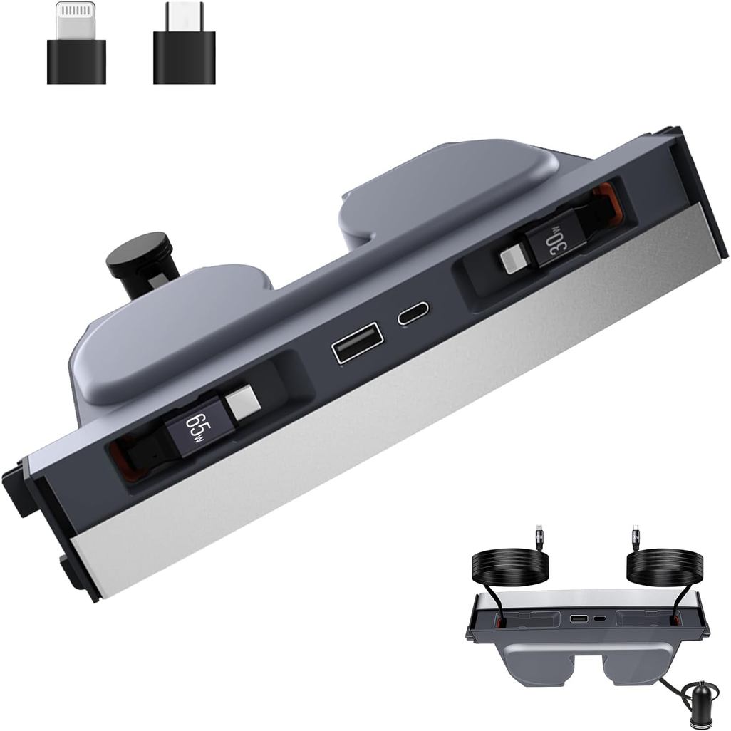 65W USB Charger Hub สําหรับ Tesla รุ่น Y Juniper 2025,2026 Accessories- 4-Port Fast Charging HUB พร้