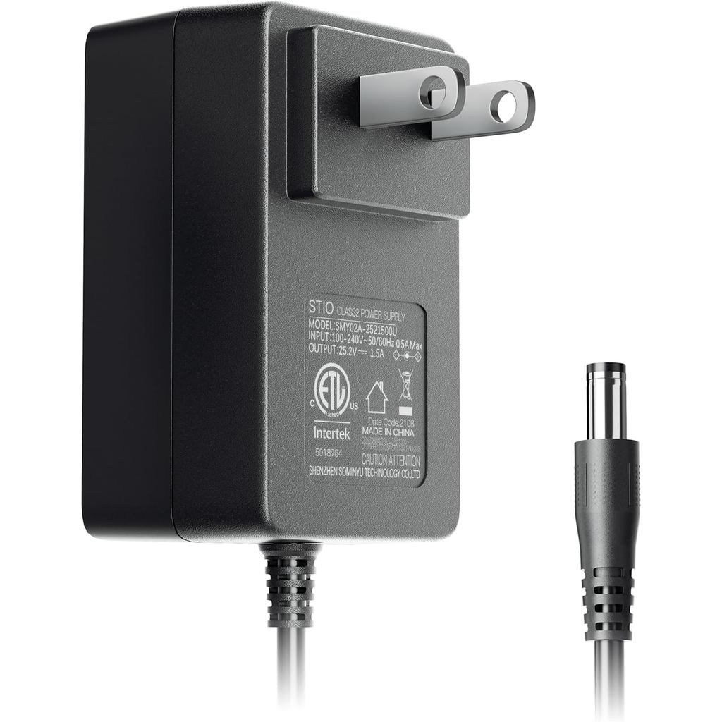 Stio 25.2V 1.5A อะแดปเตอร์ AC/DC เข้ากันได้กับ Segway Ninebot Zing E8 E10 E12 C2 Pro E2 Plus C8 C9 C
