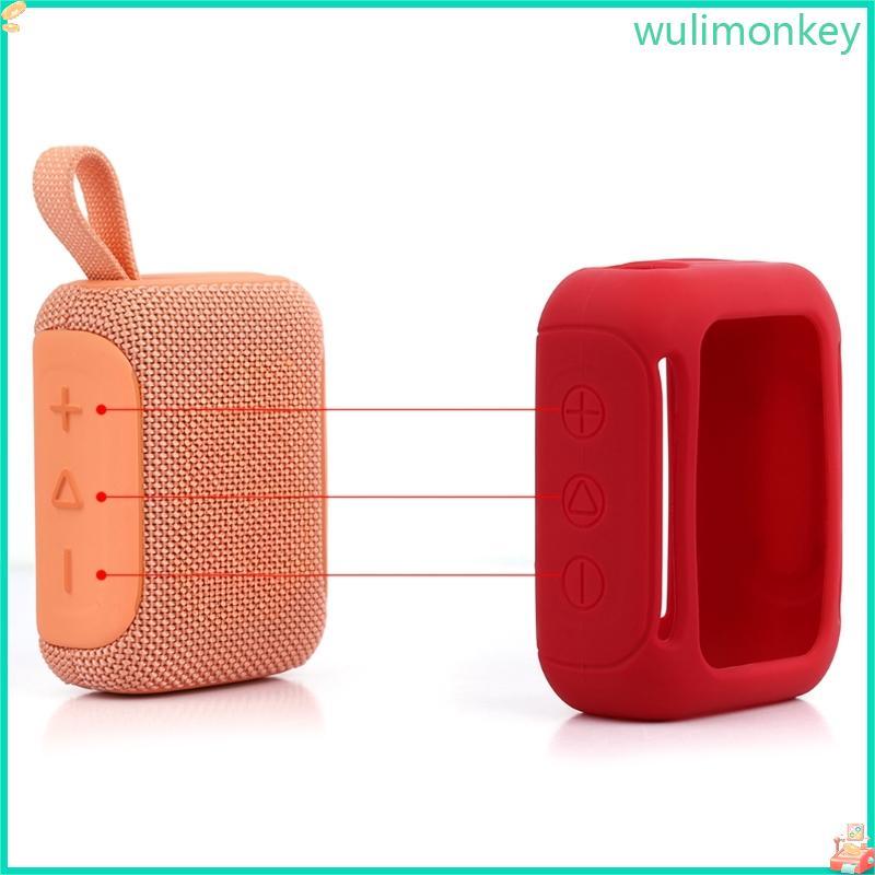 WU เคสซิลิโคนอ่อนนุ่มป้องกันผิวสําหรับ Go5 ลําโพงแบบพกพาปกแขนทัวร์ริ่ง AntiSlip Design การป้องกันเต็มรูปแบบ