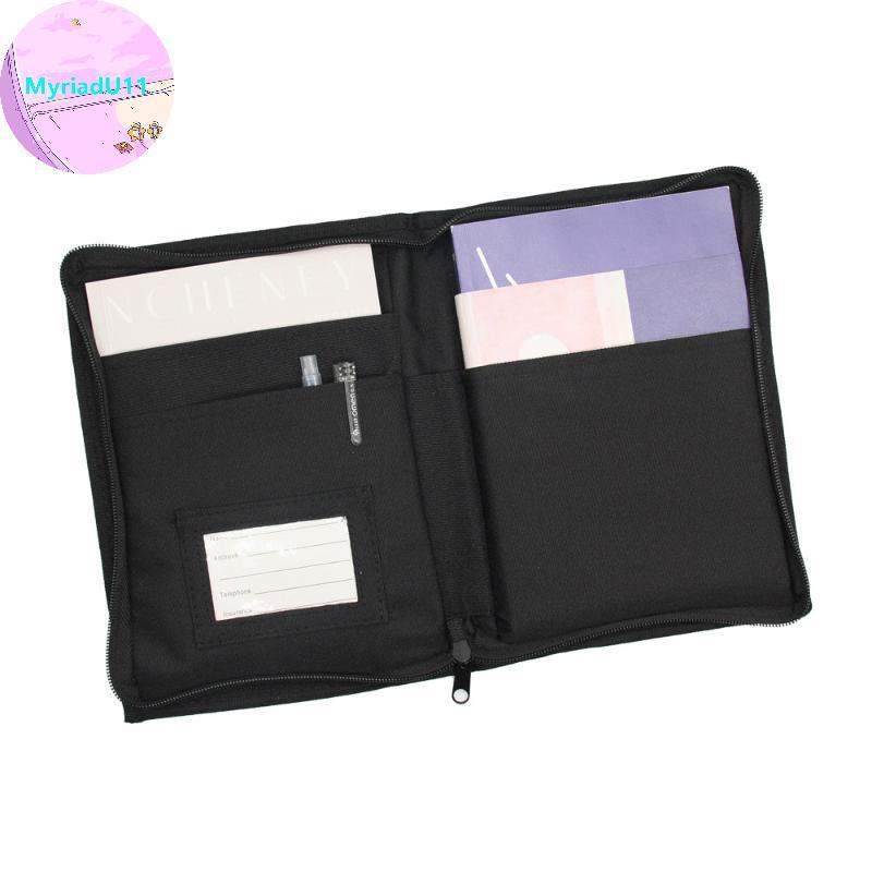 MyriadU อุปกรณ์ตกแต่งภายในรถยนต์ Card Organizer 24 Slot โฟลเดอร์เอกสารแบบพกพาสําหรับไดรเวอร์สํานักงา