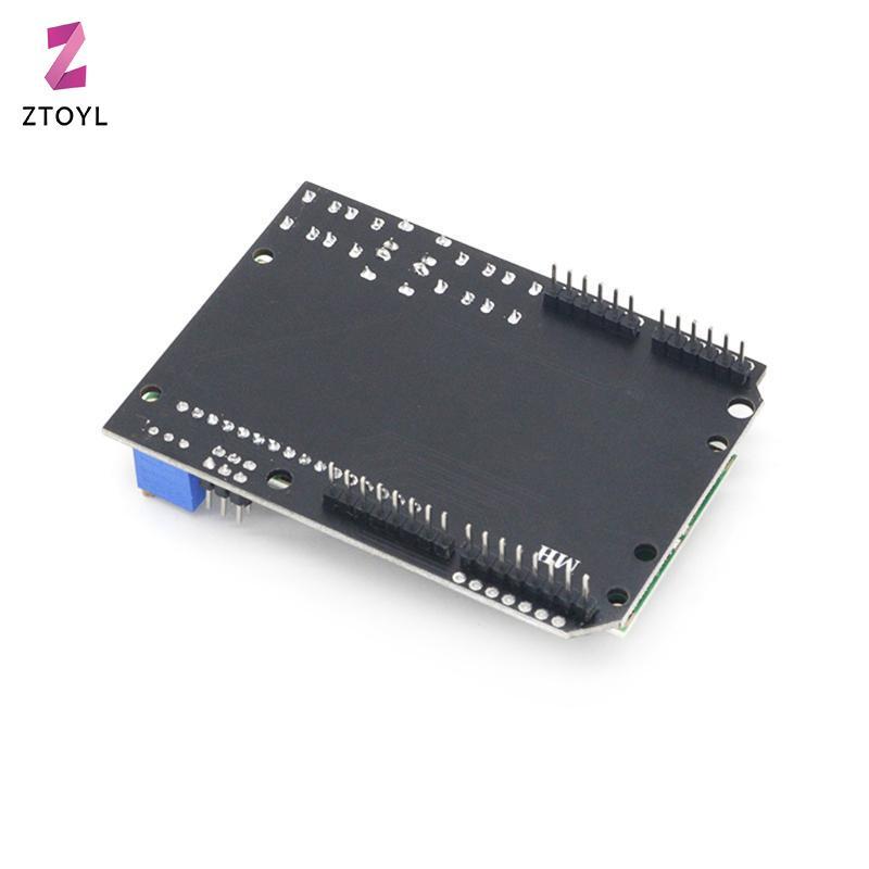 [ZTO-t] LCD1602 โมดูลจอแสดงผล 1602 ฝาครอบ LCD สําหรับ ATMEGA328 จอแสดงผลแบบยืดหยุ่น Adapted สําหรับก