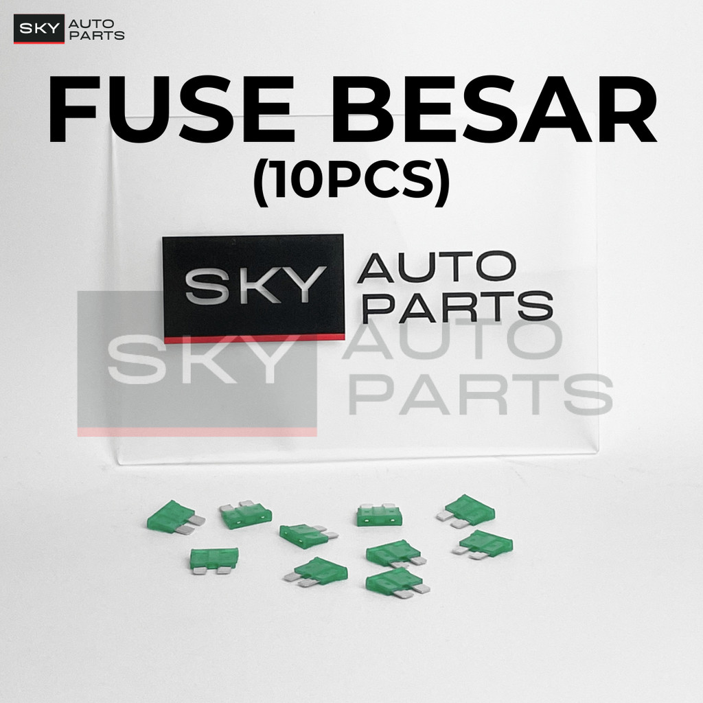 (10PCS) FUSE DX BIG 5A / 7.5 / 10A / 15A / 20A / 25A / 30A - LARGE FUSE