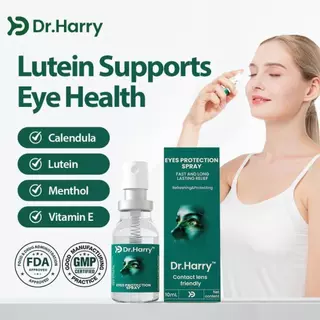 สเปรย์ป้องกันดวงตา Lutein 10 มล., หมอกรีเฟรชดวงตาเพิ่มความชุ่มชื้นทันทีพร้อม Calendula & Vitamin E, สเปรย์บํารุงรอบดวงตาอ่อนโยน, บรรเทาความเ