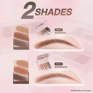 In2It Perfect Brow Powder 3g #PBP01 Browns อินทูอิท พาเลทเขียนคิ้วเนื้อฝุ่น.