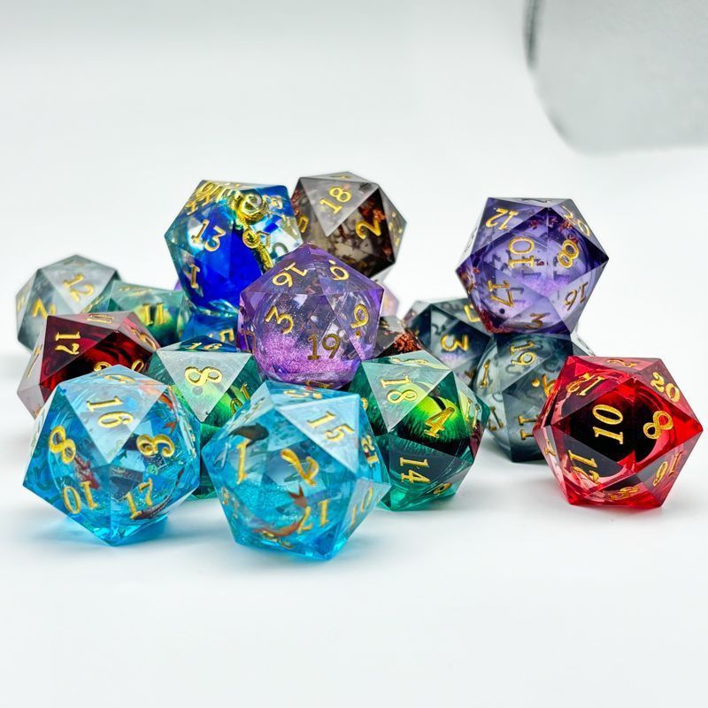 ลูกเต๋า 20 ด้าน - D20 ลูกเต๋า Polyhedral สําหรับเกมตาราง DND RPG MTG