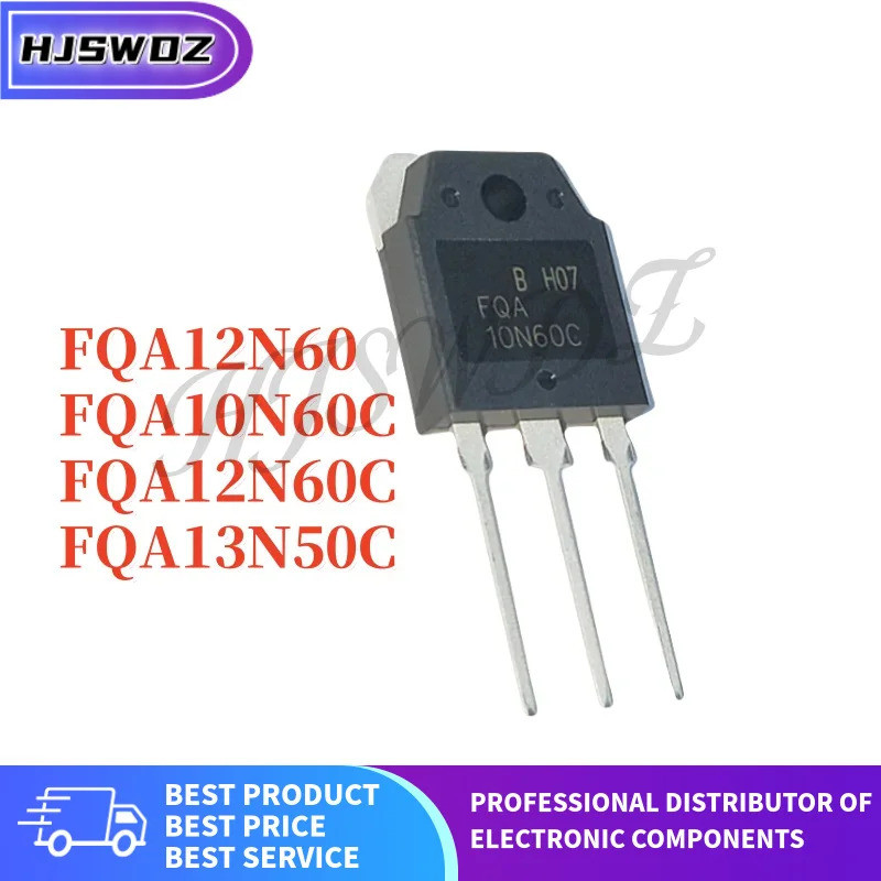 5 ชิ้น/ FQA13N50C FQA12N60C FQA12N60 FQA10N60C TO-3P MOSFET ทรานซิสเตอร์ mos ชิป ic D5D8