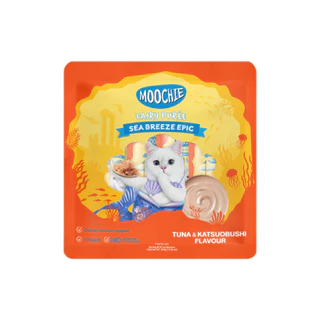 Moochie Fairy Purée มูชี่ ขนมแมวเลีย เนื้อครีมมี่ รสอร่อย ไม่เติมเกลือ แมวเลีย 15 กรัม แพ็ค 25 ซอง