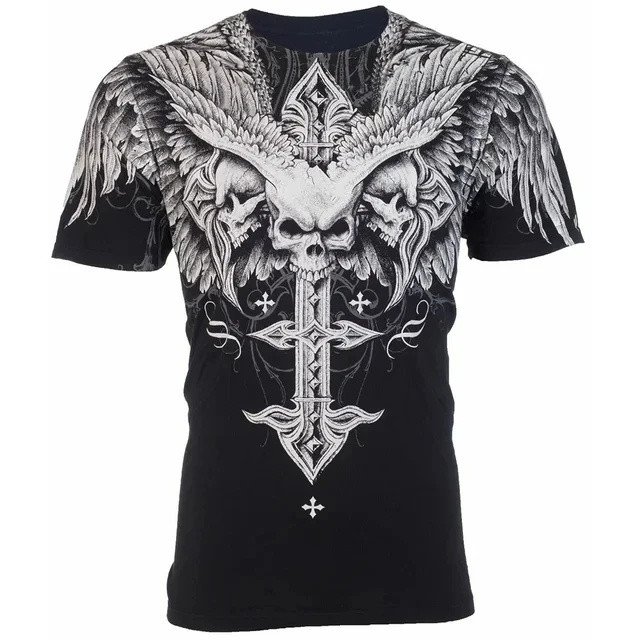 Archac โดย Afflicion Colisson 3D พิมพ์เสื้อยืด O-คอสําหรับผู้ชายลําลองแขนสั้นฤดูร้อน Y2k