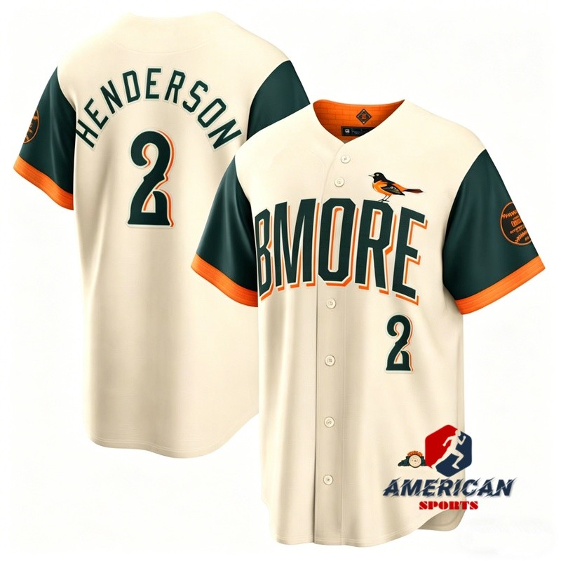 ผู้ชาย Baltimore Orioles Gunnar Henderson Cream 2026 City Connect Baseball Jersey