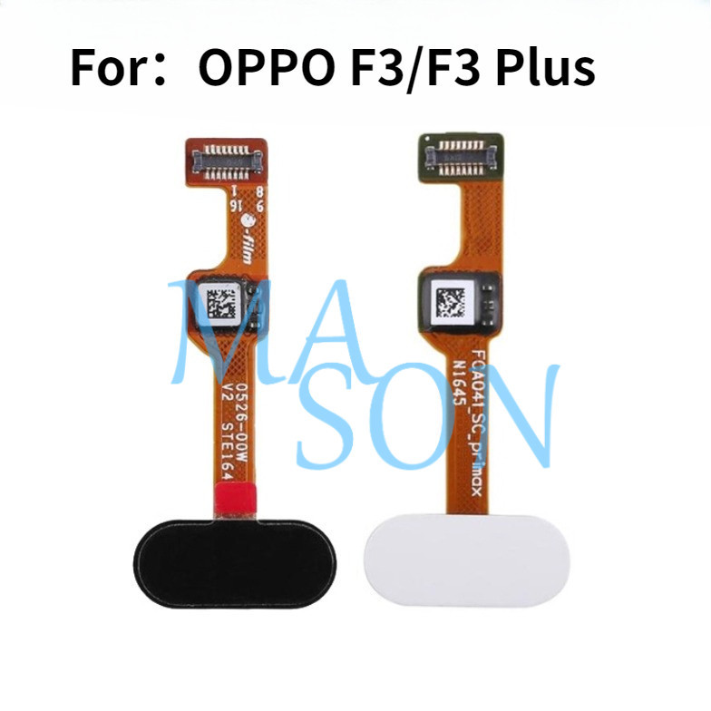 สําหรับ OPPO CPH1609 A77 F3 Plus ปุ่มบ้านลายนิ้วมือ Touch IC Scanner Sensor Return Key Flex Cable