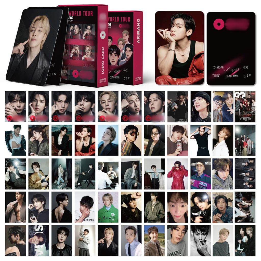 Photocards Merch การ์ด LOMO RM Jin Suga J-Hope Jimin V Jungkook การ์ดรูปถ่ายชุดของขวัญสินค้าสําหรับแ