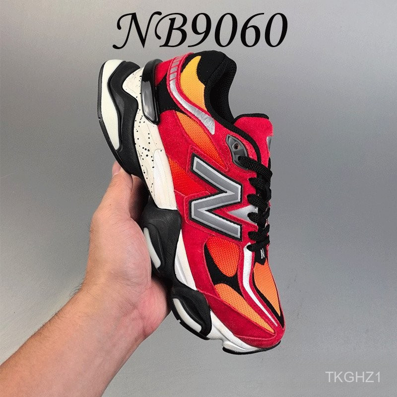 DZVC New Balance 9060 คลาสสิกอเนกประสงค์ทนต่อการสึกหรอน้ําหนักเบา Low-Top Life Casual รองเท้า XGTW B