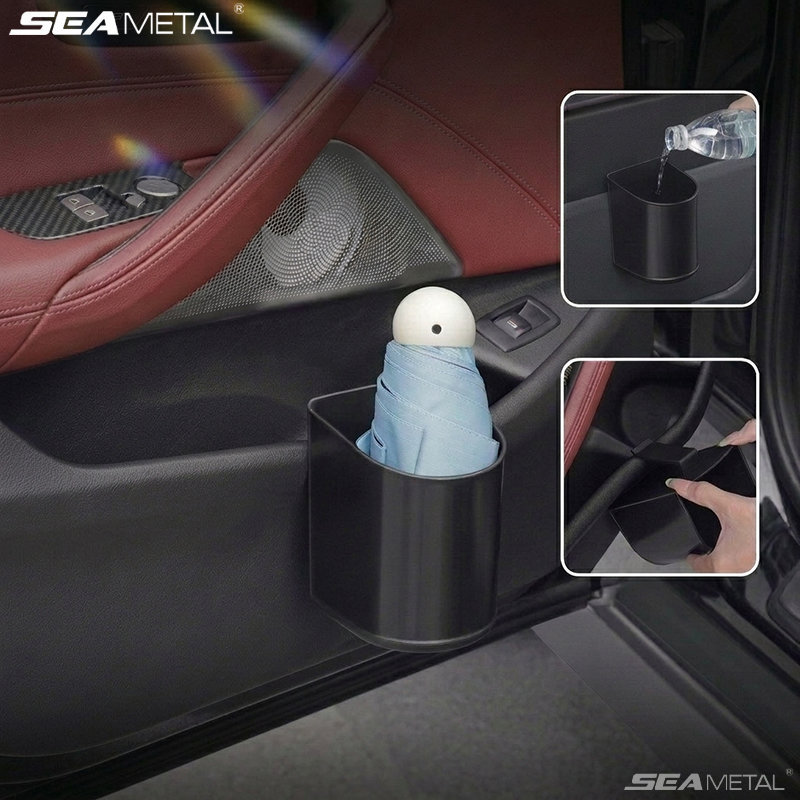 SEAMETAL มัลติฟังก์ชั่นที่วางแก้วน้ําในรถยนต์ Organizer Anti Shake ประหยัดพื้นที่กล่องเก็บรถ Universal ผู้ถือเครื่องดื่มอุปกรณ์ตกแต่งภายในรถยนต์