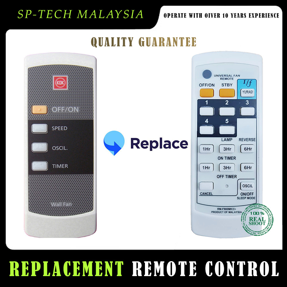 KDK WALL FAN REMOTE CONTROL [รีเซ็ต]