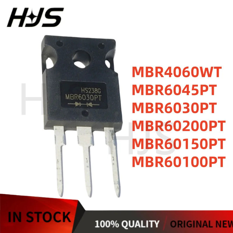 10 ชิ้น MBR4060WT MBR60100PT MBR60150PT MBR6030PT MBR6045PT MBR60200PT Schottky ไดโอด TO-247 ในสต็อก