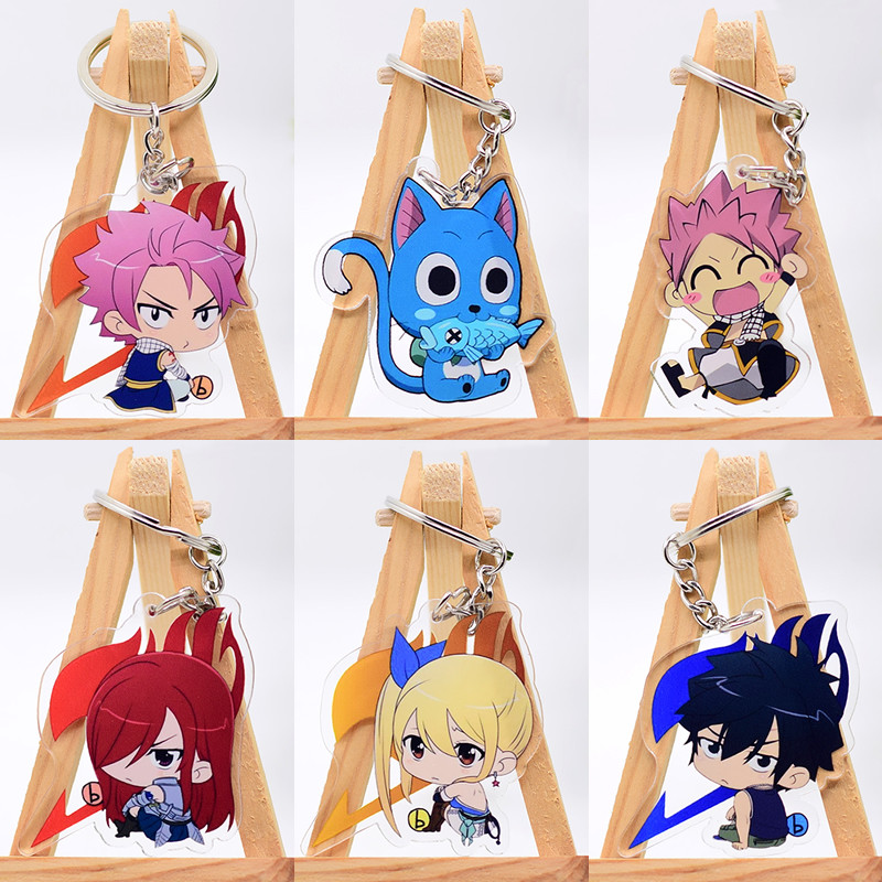 FAIRY TAIL Etherous • Natsu • พวงกุญแจอะคริลิคสองด้าน Dragneel - Cute Anime Collection