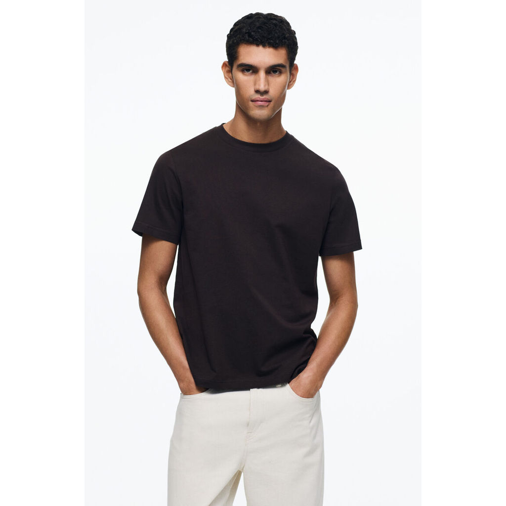 H&M(เอชแอนด์เอ็ม) เสื้อยืดคอกลมทรงปกติ Men Regular Fit Round-neck T-shirt 0685816_20