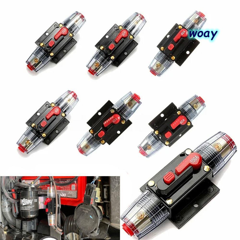 WOAY DC Resettable Circuit Breaker ประกันรีเซ็ตได้ 60A 50A 40A 30A Self Recovery Circuit Breaker สํา