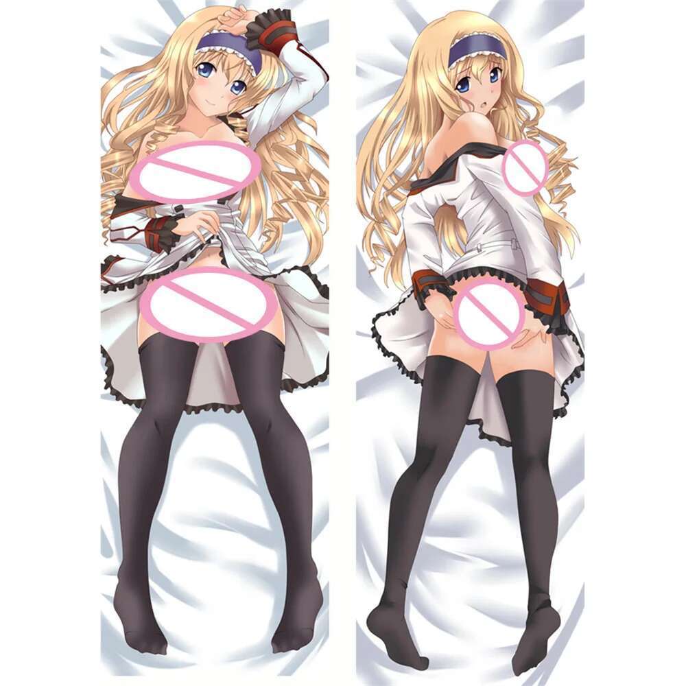 อะนิเมะตกแต่งหมอน Infinite Stratos Cecilia Alcott Dakimakura Waifu ปลอกหมอน 2 ด้านพิมพ์บานพับ Body เ