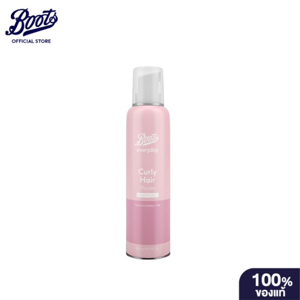 BOOTS STYLING บู๊ทส์ เคิร์ลลี่ แฮร์ มูส ไทม์ ทู ดีไฟน์ 200 ml