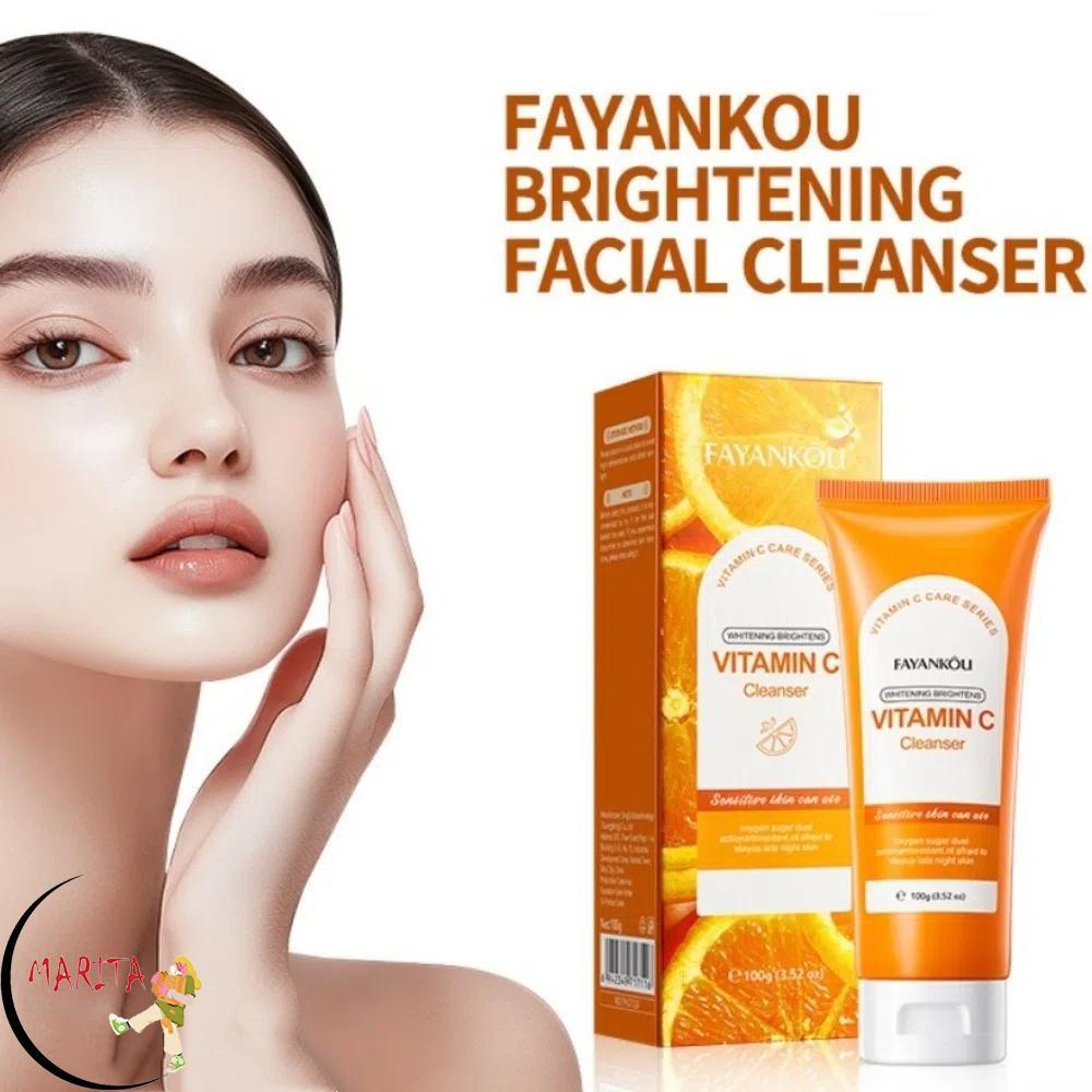 MARITA Facial Cleanser, Whitening Cleaning Milk, Vitamin C Brightening Facial Cleanser Balm Girls