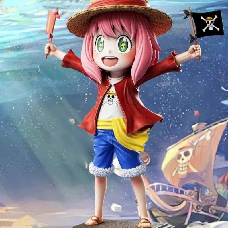 [คลังสินค้าพร้อมขายร้อน] Arnia Luffy Spy Play House Series GK สองมิติทํามืออินเทรนด์เล่นโมเดลรูปปั้น
