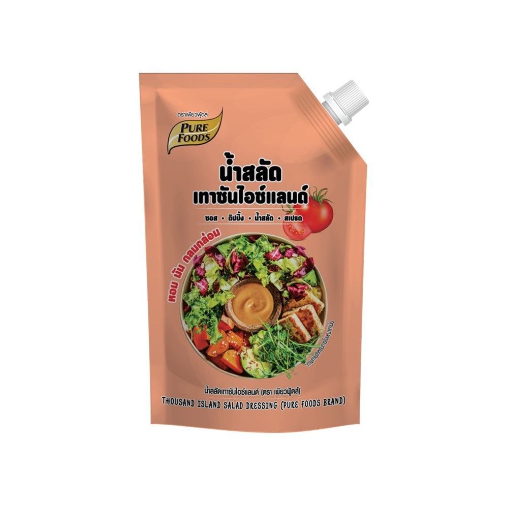 เพียวฟู้ดส์ น้ำสลัดเทาซันไอซ์แลนด์ 380 กรัม PURE FOODS THOUSAND ISLAND SALAD CREAM 380 G