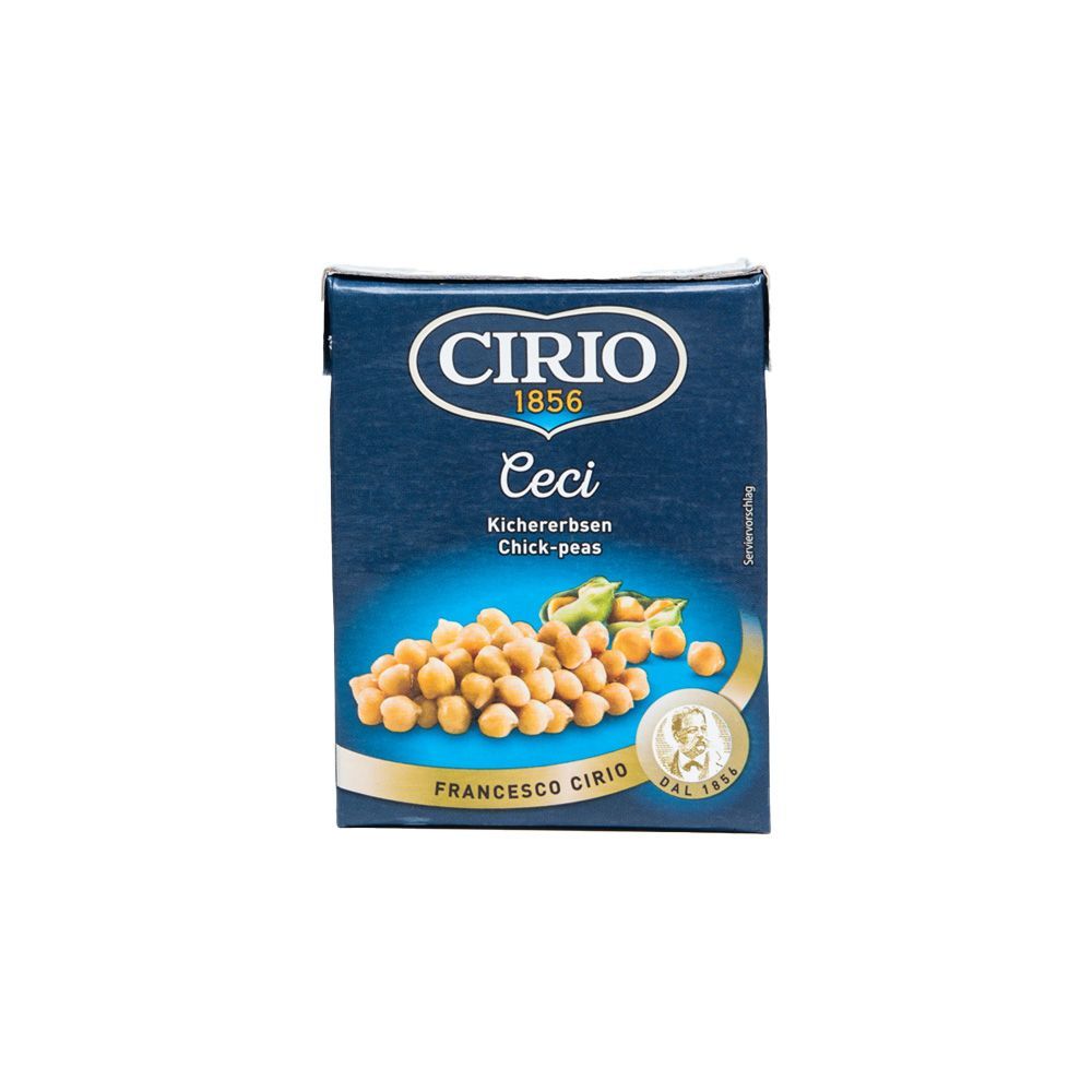 ซีริโอ้ ถั่วลูกไก่ในน้ำเกลือ 380 ก. CIRIO CECI CHICK PEAS 380 G.